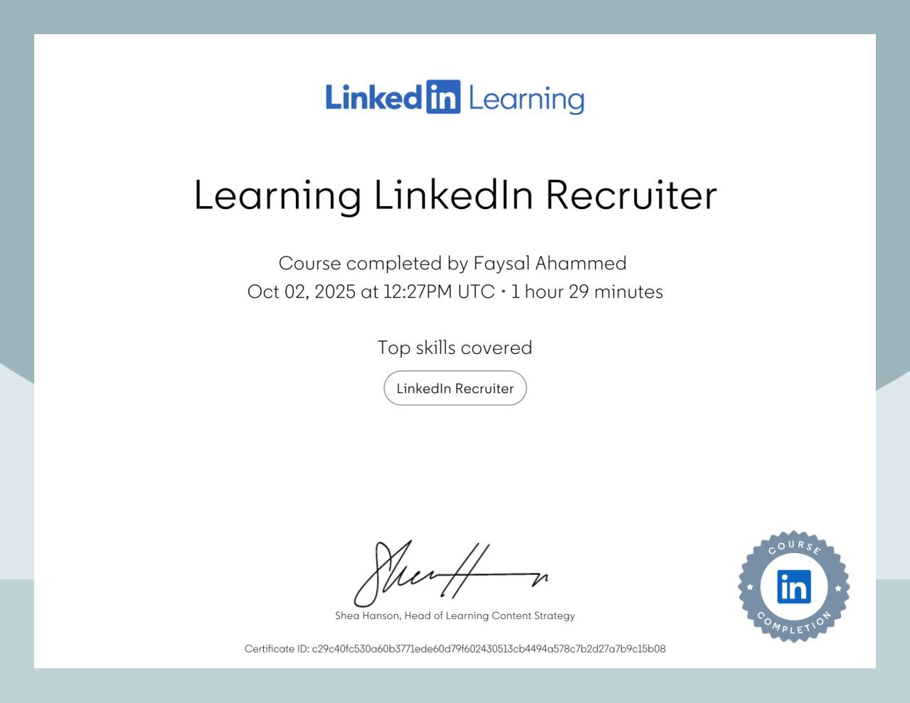 Learning LinkedIn Recruiter