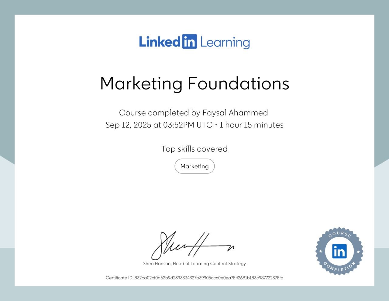 Marketing Foundations