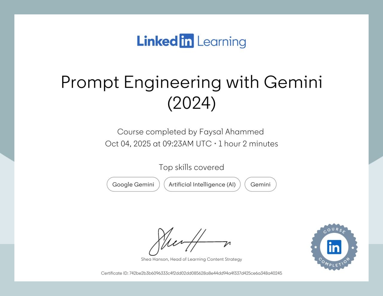 Prompt Engineering with Gemini 2024